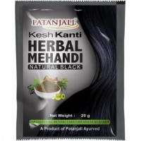 Фарба для волосся на основі хни "Натуральний чорний" Patanjali, 20г