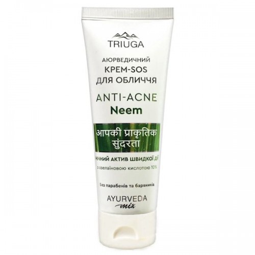 Крем-SOS для обличчя ANTI-ACNE «Neem» для проблемної шкіри (нічний актив), 75мл