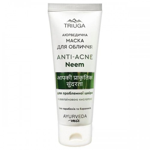 Маска для обличчя ANTI-ACNE «Neem» для проблемної шкіри, 75мл