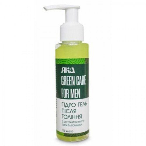 Гідрогель після гоління "Green care for men" ЯКА, 100мл