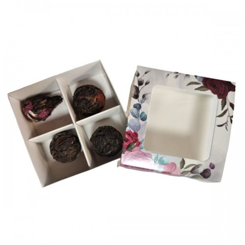 Набір в'язаного чаю "Троянда", 4 шт.