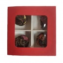 Набор вязаного чая (красный), 4 шт.