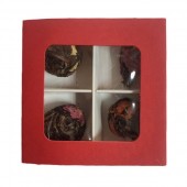 Набір в'язаного чаю (червоний), 4 шт.