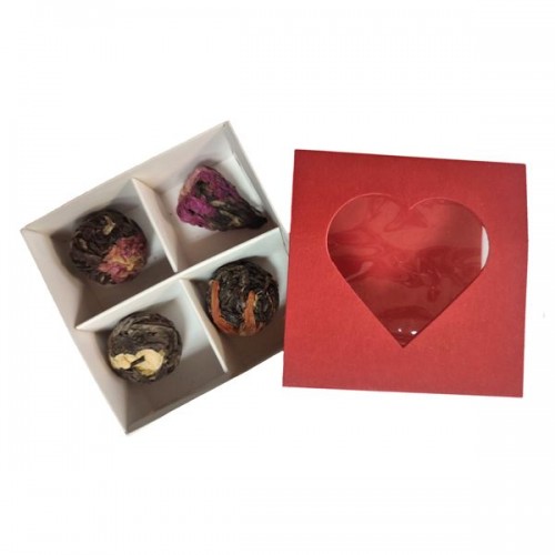 Набір в'язаного чаю "Серце", 4 шт.