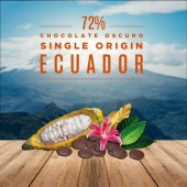 Шоколад екстра чорний ECUADOR 72% (Колумбія LUKER Chocolate), 50г