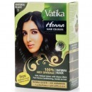 Фарба для волосся "Чорна" Vatika Dabur, 6х10г.