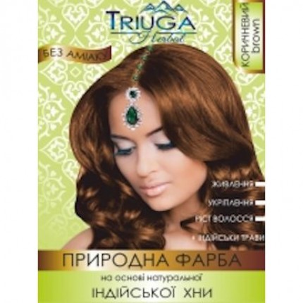 Фарба для волосся Коричнева Triuga Herbal, 25г