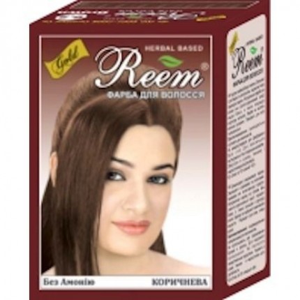 Фарба для волосся Коричнева Reem Gold, 60г