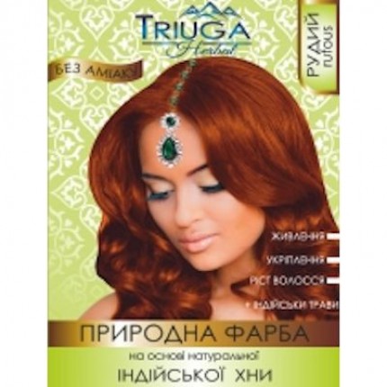 Фарба для волосся Рудий Triuga Herbal, 25г