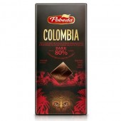 Шоколад горький "Колумбия" 80% какао Победа вкуса, 100г