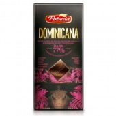 Шоколад горький "Доминикана" 77% какао Победа вкуса, 100г