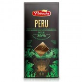 Шоколад молочний "Перу" 36% какао , 100г
